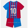 Conjunto (Camiseta+Pantalón Corto) FC Barcelona Lionel Messi 10 Primera Equipación 2021/22 - Niño